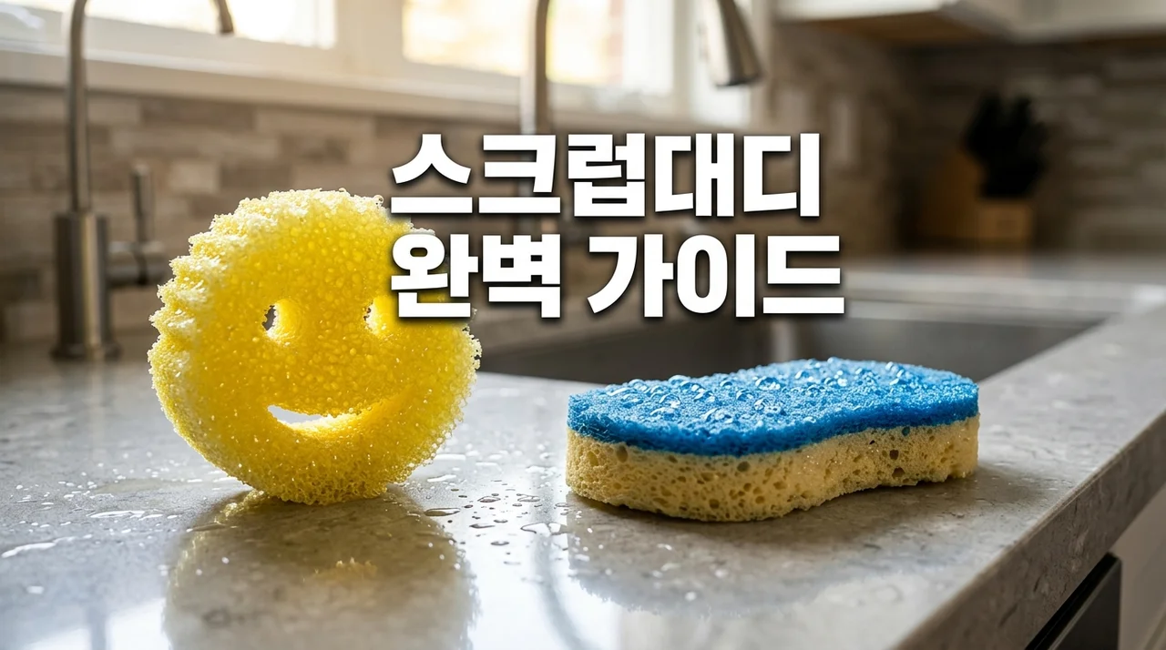 스크럽대디 스펀지 대디 완벽 비교 및 사용법: 가성비 좋은 수세미 추천
