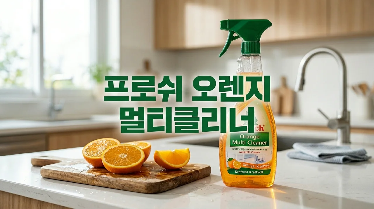 프로쉬 오렌지 멀티 클리너 활용법 5가지: 자동차 세차부터 바닥 청소까지