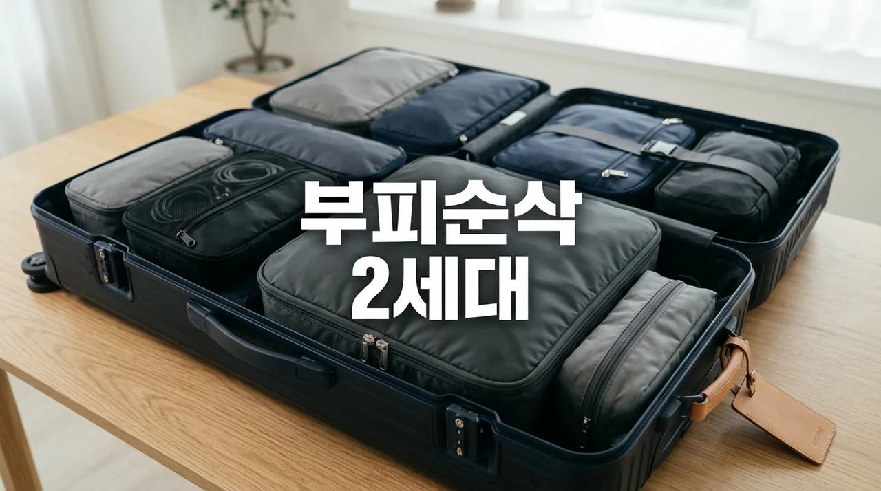 브랜든 2세대 여행용 부피순삭 압축 파우치 세트 완벽 분석 가이드