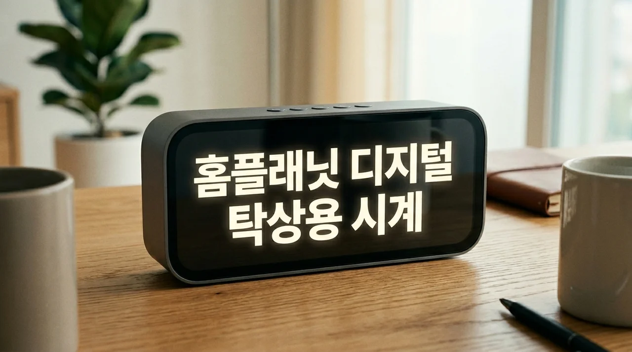 홈플래닛 디지털 탁상용 시계 추천 및 실사용 후기: 가성비 무소음 시계의 정석